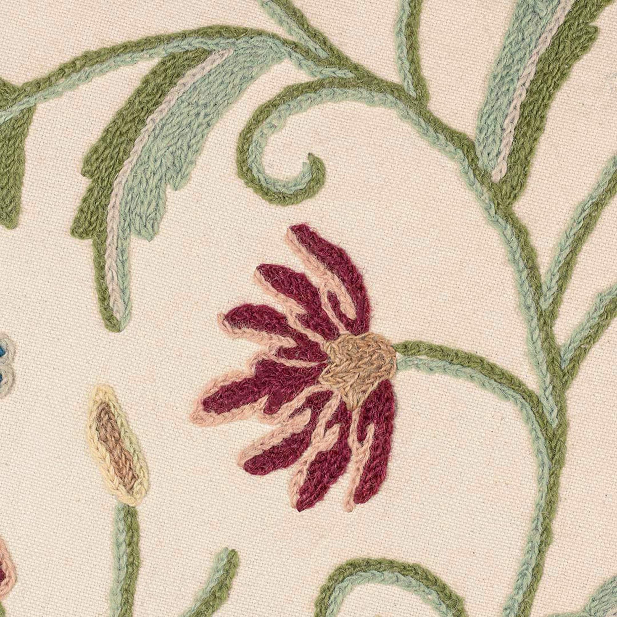 Kashmir Techmal Hand Embroidered Crewel Curtain Panel thumbnail 3