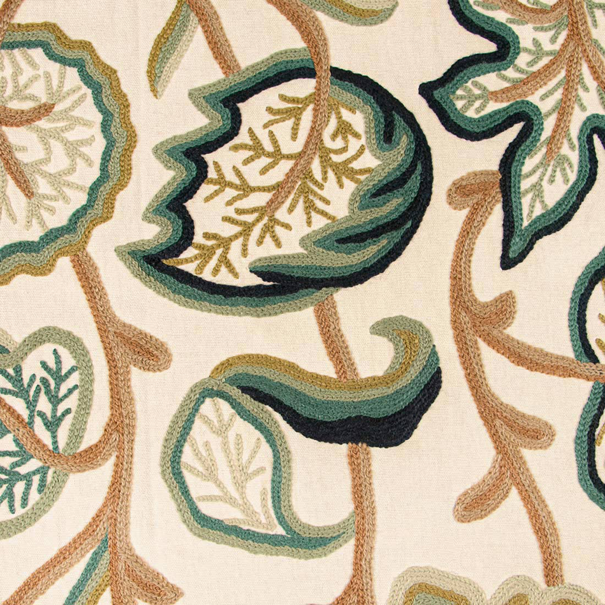 Kashmir Lavasdar Hand Embroidered Crewel Curtain Panel thumbnail 3