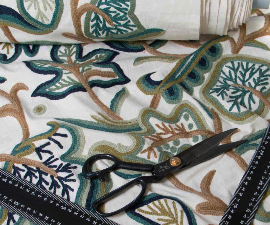 Cotton Crewel Fabric