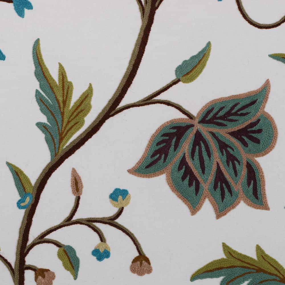 Strawberry Hand Embroidered Crewel Fabric thumbnail 3