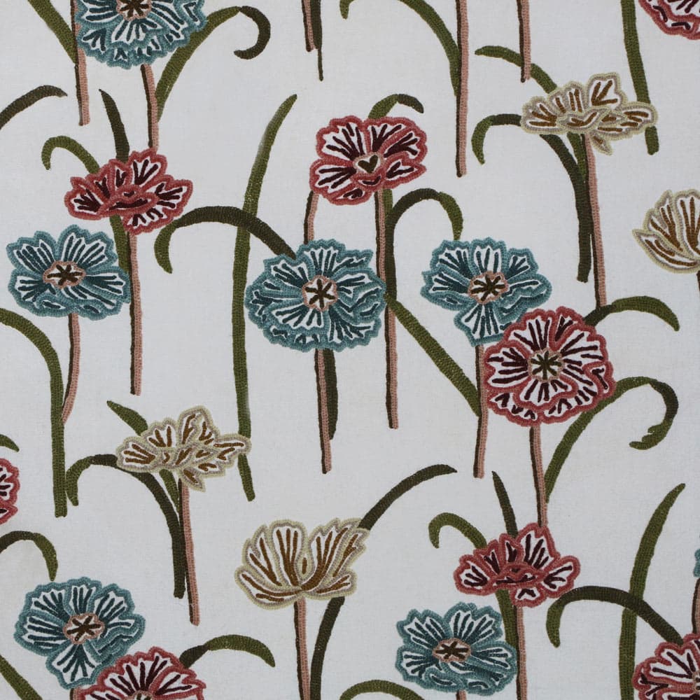 lotus-crewel-handmade-wool-embroidery-cotton-fabric-1